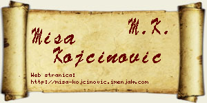 Miša Kojčinović vizit kartica